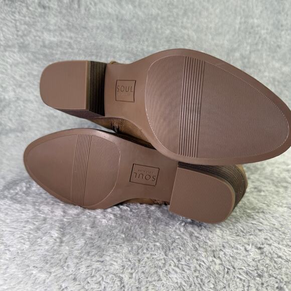 SOUL by Naturalizer Zoya Knee High Boot Women's 7.5 Brown Riding Boho Western - Picture 5 of 10